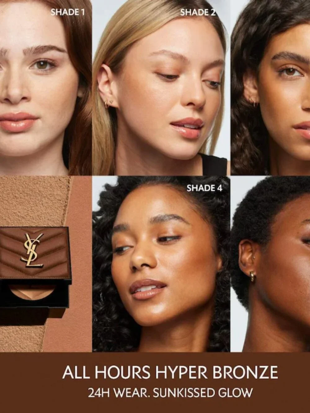 NIB ✅YSL #02 BUFF DUNE  All Hours 24H Hyper Sunkissed Glow Bronzer Powder
